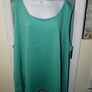 WD.NY Green Tank Top Size 3X Women's EUC